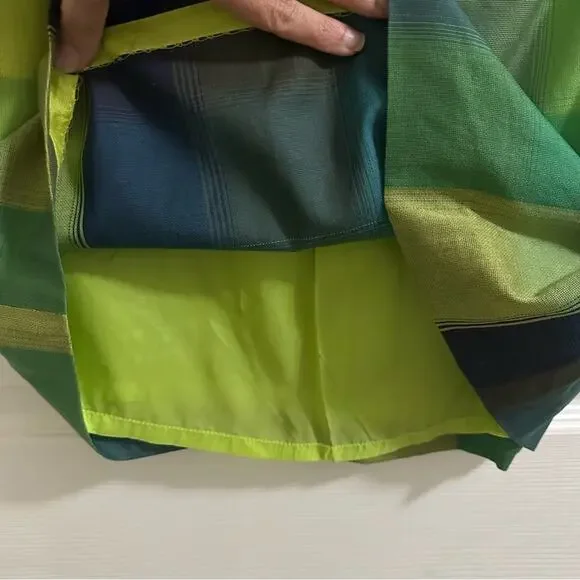 Citi by Yansi Hugel Vintage Plaid Straight Pencil Skirt w/ belt Women’s Sz 4 90s - Picture 5 of 9